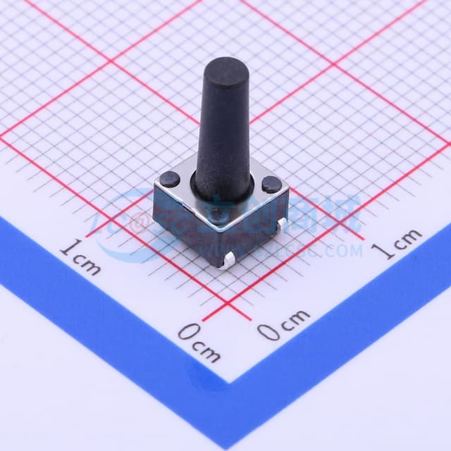 6*6*13mm 立贴 轻触开关实物图