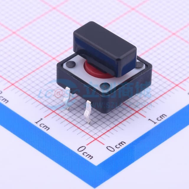 12*12*4mm 直插 轻触开关 【插件】实物图