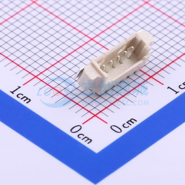 1x5P 间距:1.25mm 卧贴 系列:PicoBlade(MX 1.25)实物图