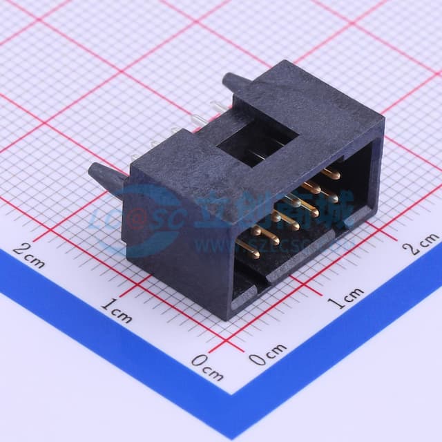 2x5P 间距:2.54mm【插件】实物图