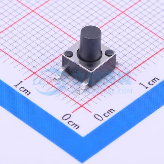 6*6*4.4mm 立贴 轻触开关实物图