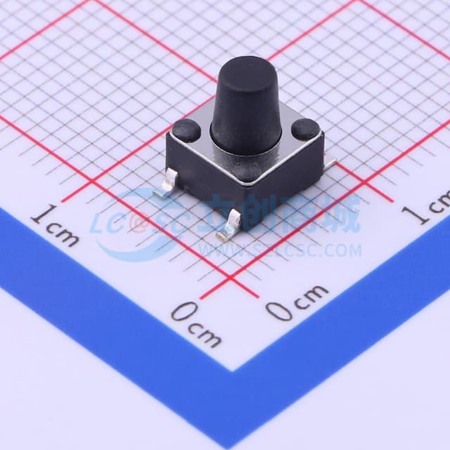 6*6*7.5mm 立贴 轻触开关实物图