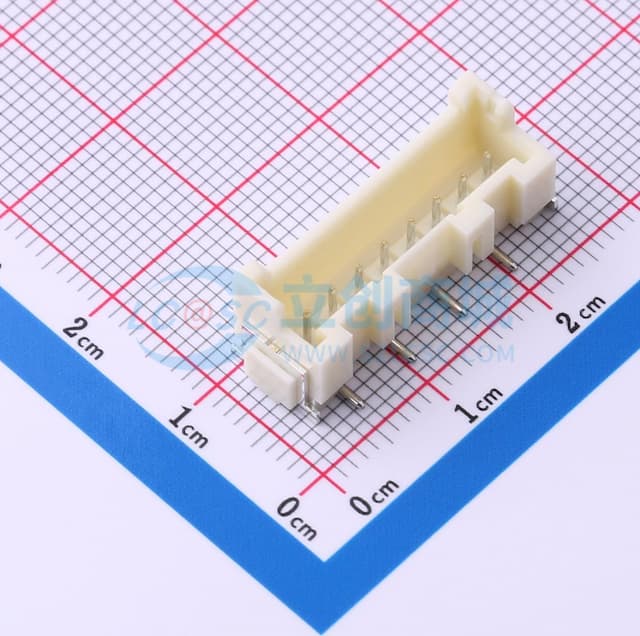 1x8P 间距:2.5mm 立贴 系列:XA实物图