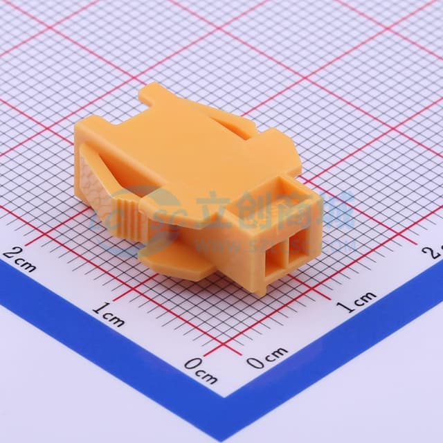 黄色 2.5mm 1x2P实物图