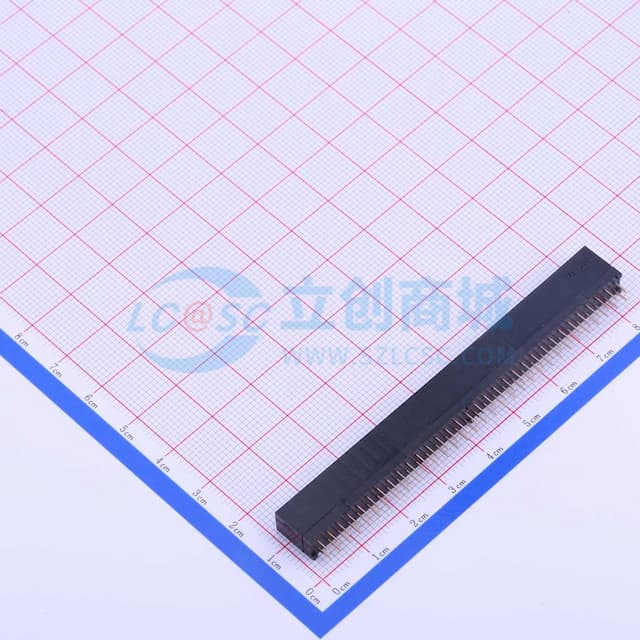 间距:2.54mm 2x32P 直插实物图