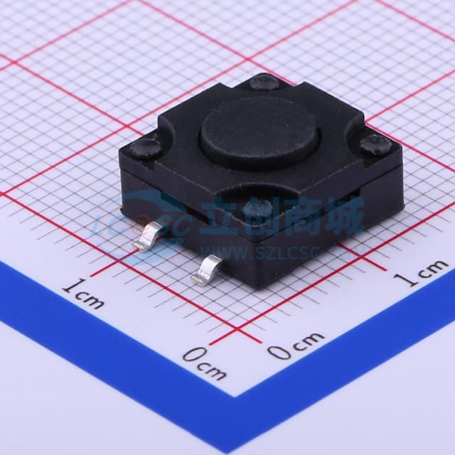 12*12*6mm 立贴 轻触开关实物图