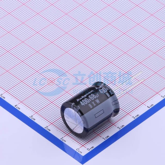 68uF ±20% 400V 【插件】实物图