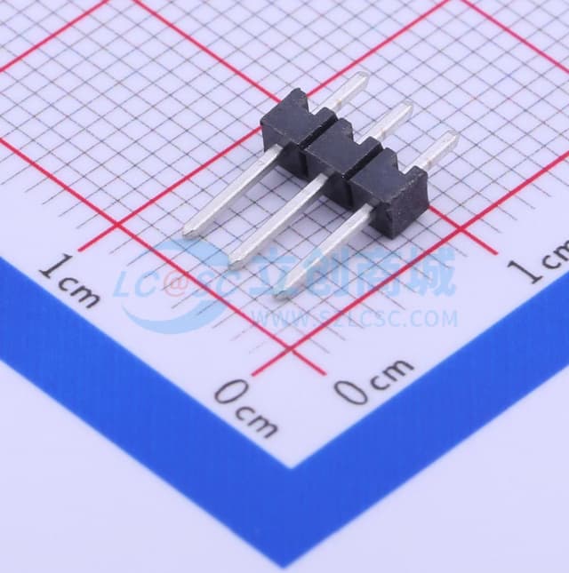1x3P 间距:2.54mm 方针 直插 【排针】实物图