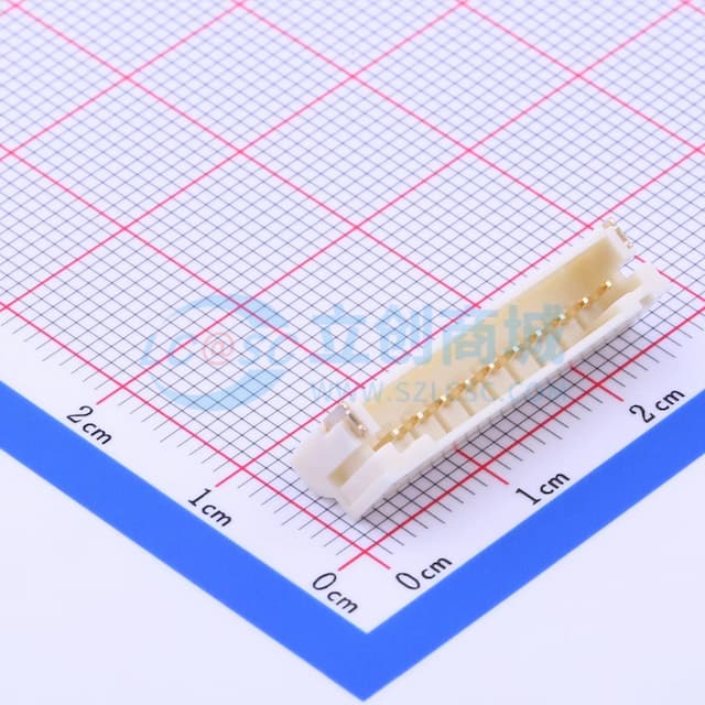 1x10P 间距:2mm 卧贴 系列:PH实物图