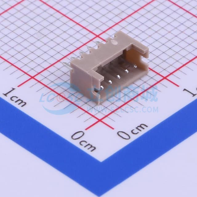 间距:1.25mm 1x5P【插件】实物图