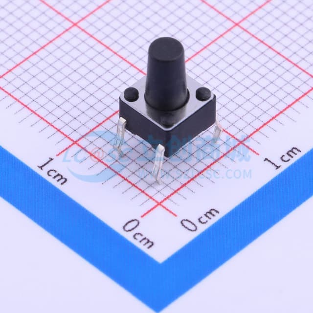 6.1*6.1*9mm 直插 轻触开关 【轻触】实物图