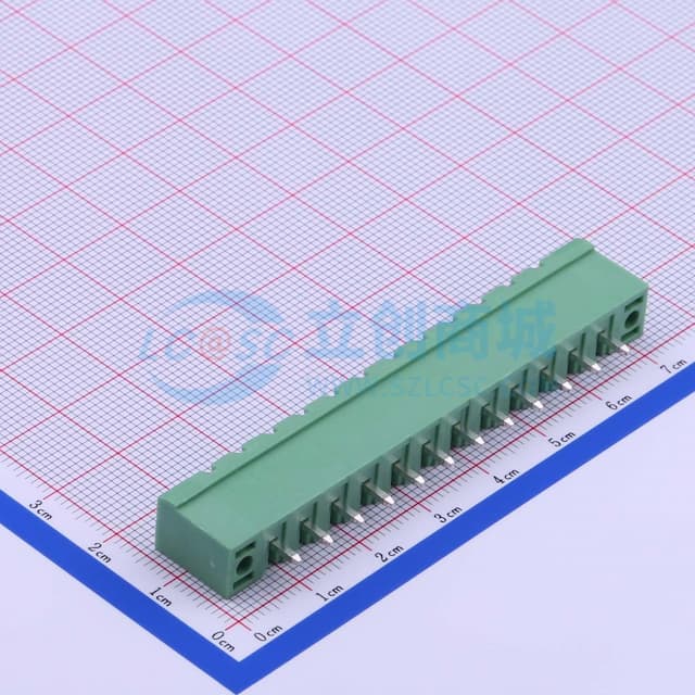 螺丝固定 1x12P 5.08mm 排数:1 每排P数:12 【插拔】实物图