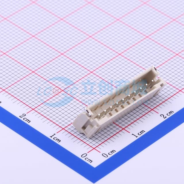 1x10P 间距:2mm 卧贴 系列:PH实物图