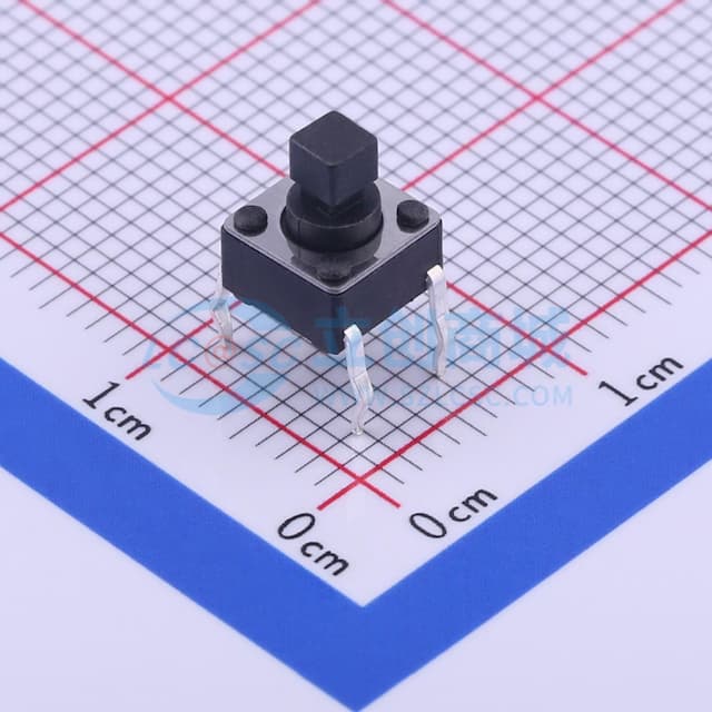 6*6*7.3mm 直插 轻触开关 【轻触】实物图