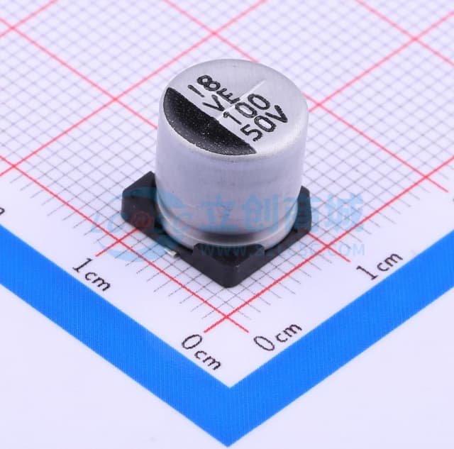 100uF ±20% 50V 停产实物图