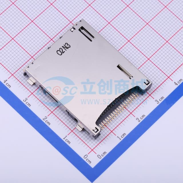 自弹式 标准SD卡 卡座实物图