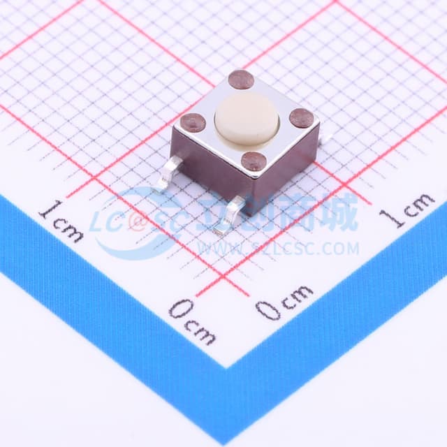 6*6*0.8mm 立贴 轻触开关实物图