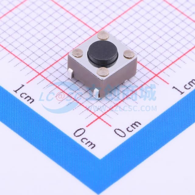 6*6*0.7mm 立贴 轻触开关实物图