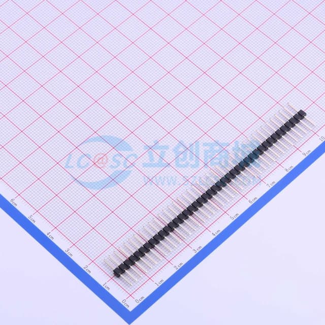 1x40P 间距:2.54mm 方针 直插 【排针】实物图