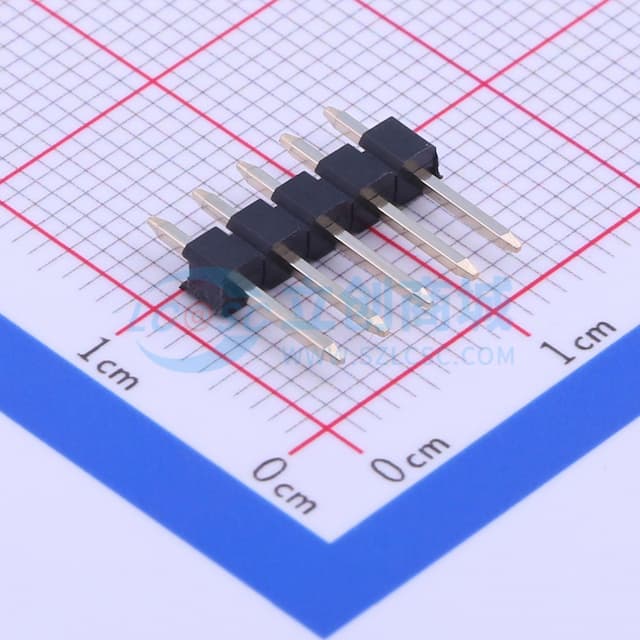 1x5P 间距:2.54mm 方针 直插 【排针】实物图