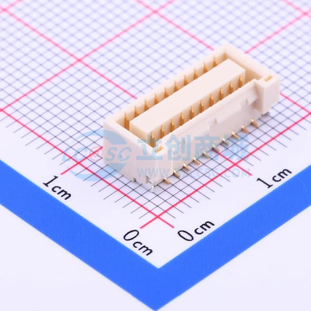 2x10P 间距:1.25mm 立贴 系列:GHD实物图
