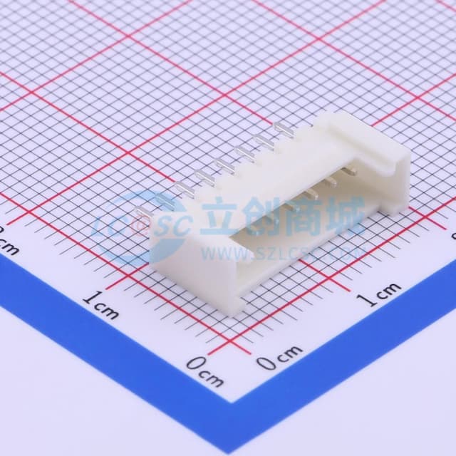 1x8P 间距:2mm 直插 系列:HY 【插件】实物图