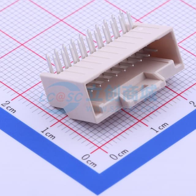 2x10P 间距:2mm 弯插 【插件】实物图