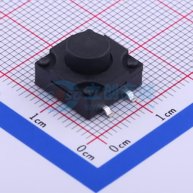 12*12*8mm 立贴 轻触开关实物图