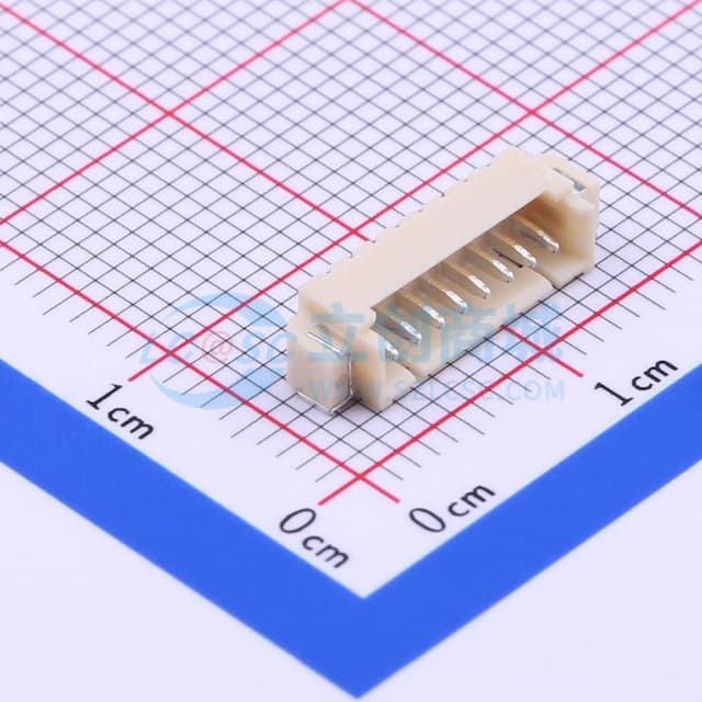 1x8P 间距:1.25mm 卧贴实物图