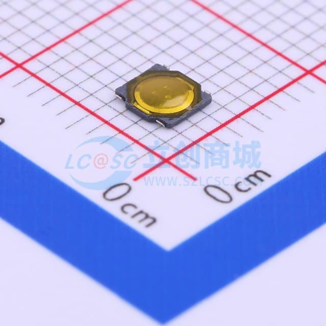 3.7*3.7*0.4mm 立贴 轻触开关实物图