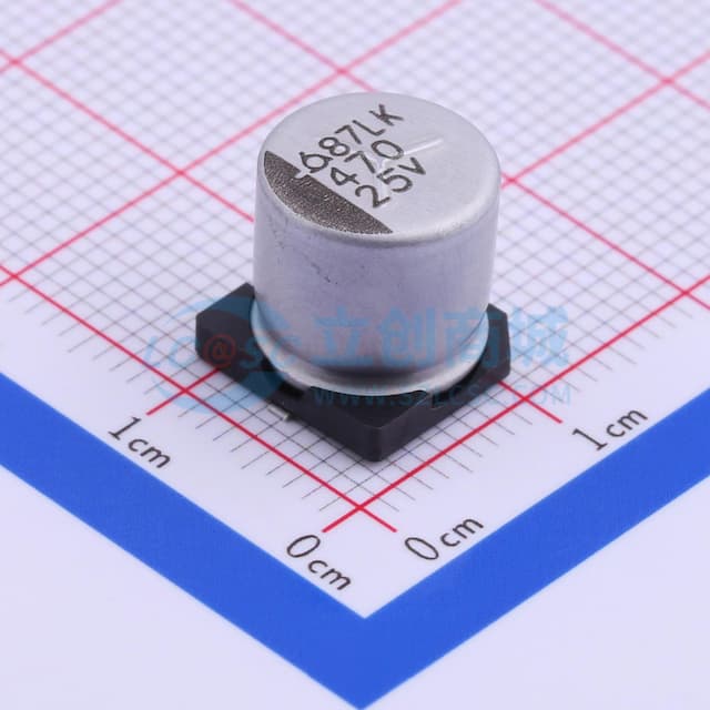 470uF ±20% 25V实物图