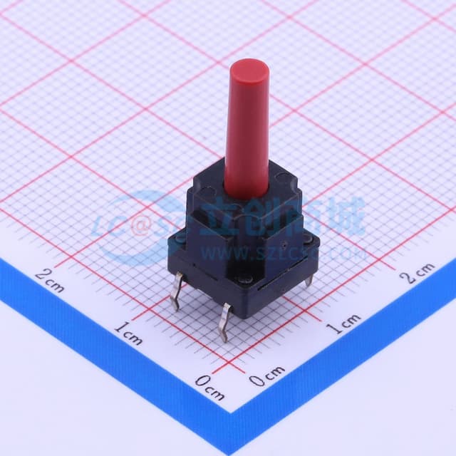 10*10*13.2mm 直插 轻触开关实物图