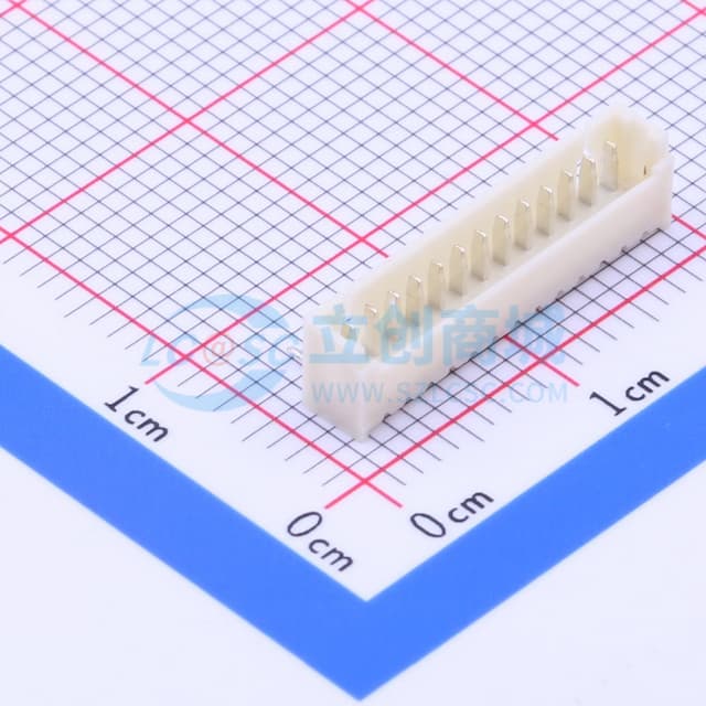 1x13P 间距:1.25mm 弯插 【插件】实物图