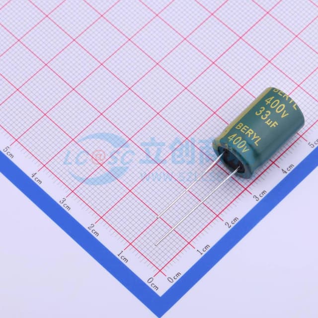 33uF ±20% 400V 【引线】实物图