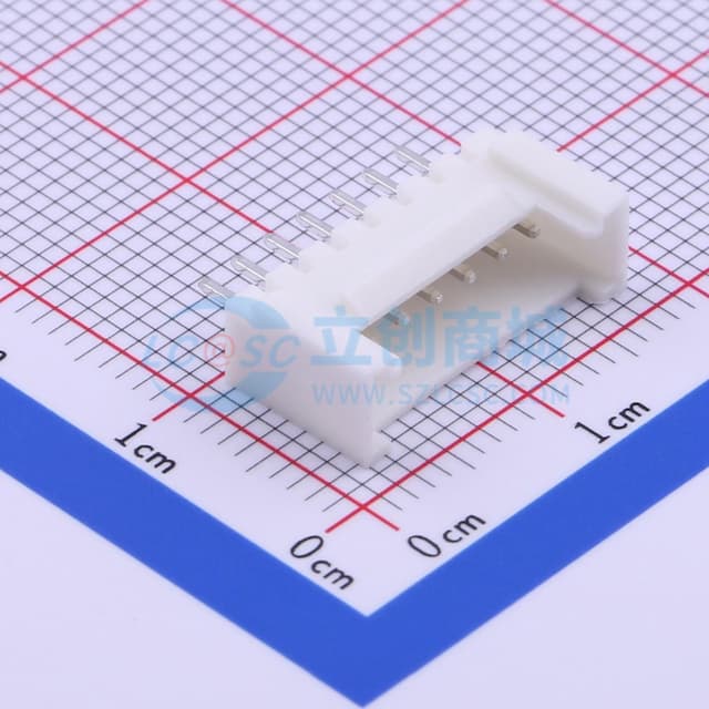 1x7P 间距:2mm 直插 【插件】实物图