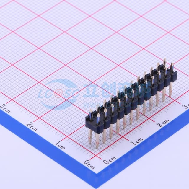 2x12P 间距:2.54mm 方针 直插 【排针】实物图