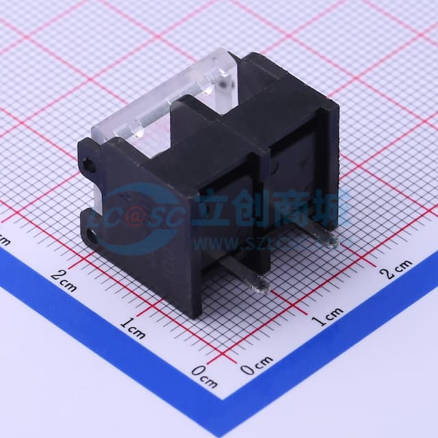 9.5mm 1x2P 直针 边脚 排数:1 每排P数:2 【栅栏】实物图