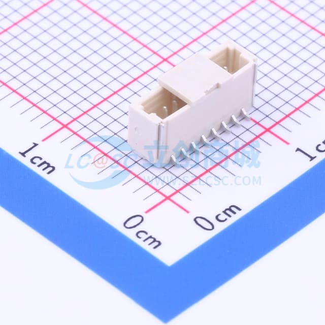 1x8P 间距:1mm 立贴 系列:SH实物图
