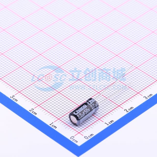 2.2uF ±20% 50V 【引线】实物图