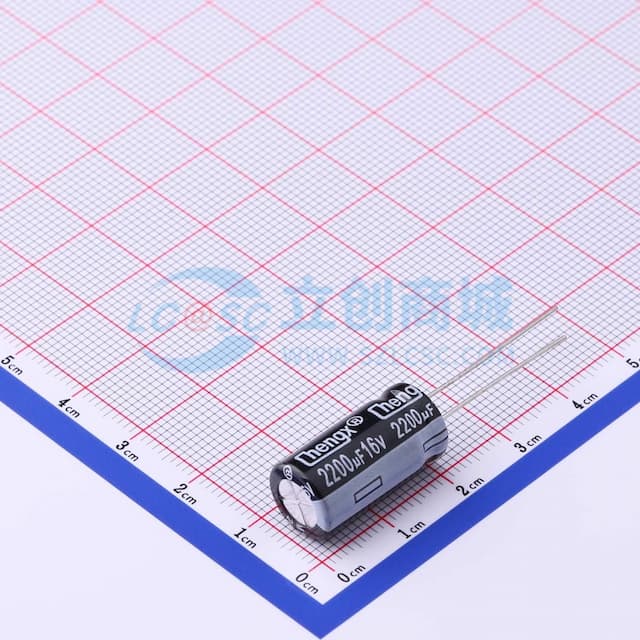 2200uF ±20% 16V 【引线】实物图