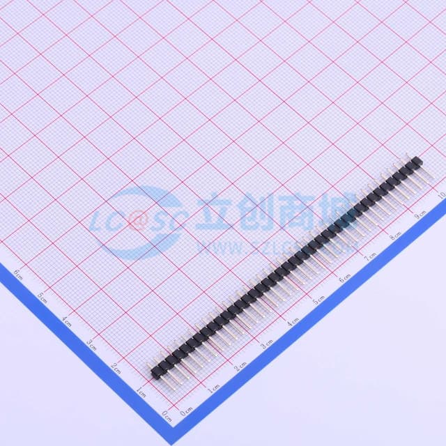 1x40P 间距:2.54mm 方针 直插 【排针】实物图