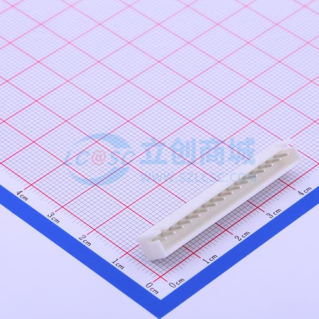 白色 1x16P 间距:2.5mm 直插【插件】实物图