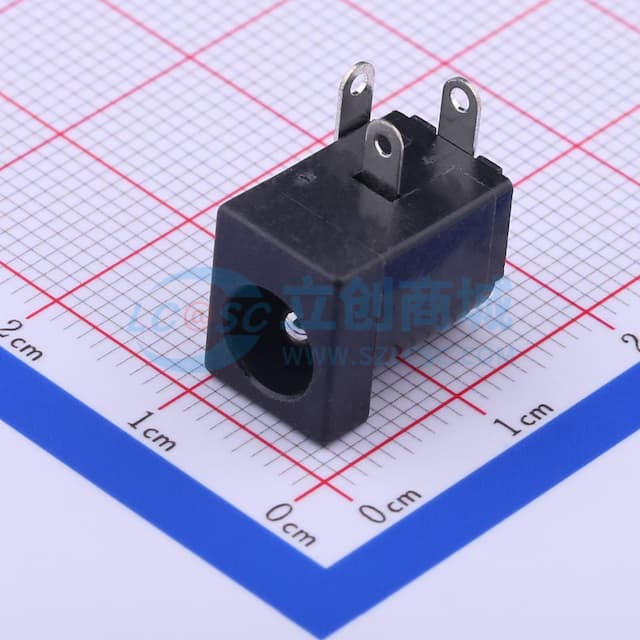 DC电源插座 内径:2mm 外径:6.2mm 【插件】实物图