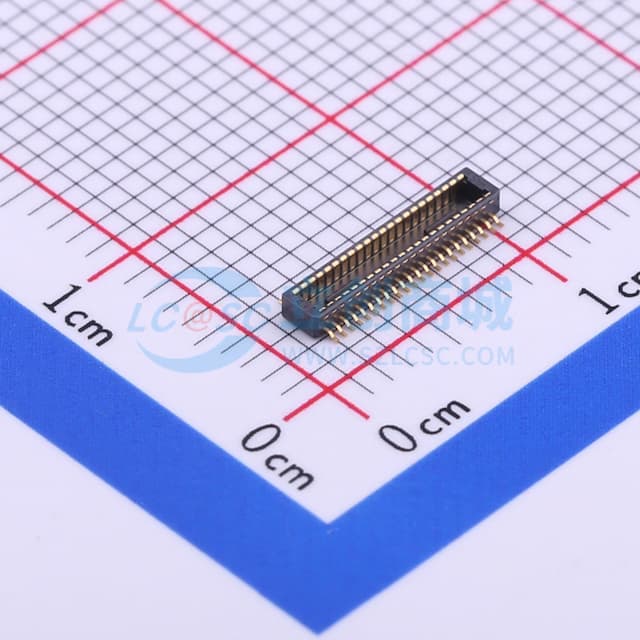 PIN:40P 间距:0.4mm 立贴实物图