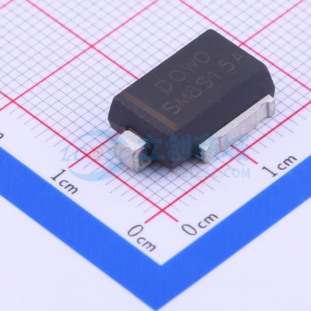 单向TVS 15V截止 峰值脉冲电流：270A实物图