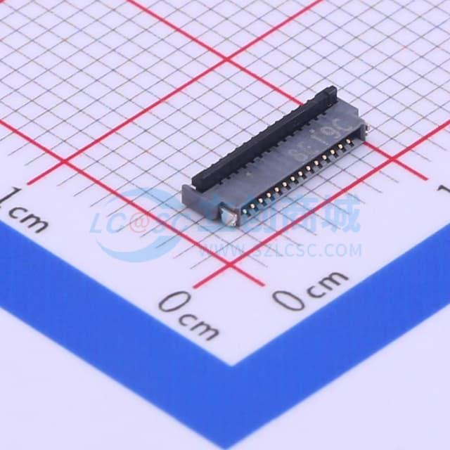 间距:0.5mm P数:14P 双侧触点/上下接实物图