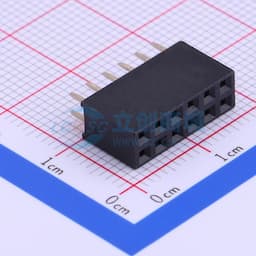 2x6P 间距:2.54mm 直插 【排针】缩略图