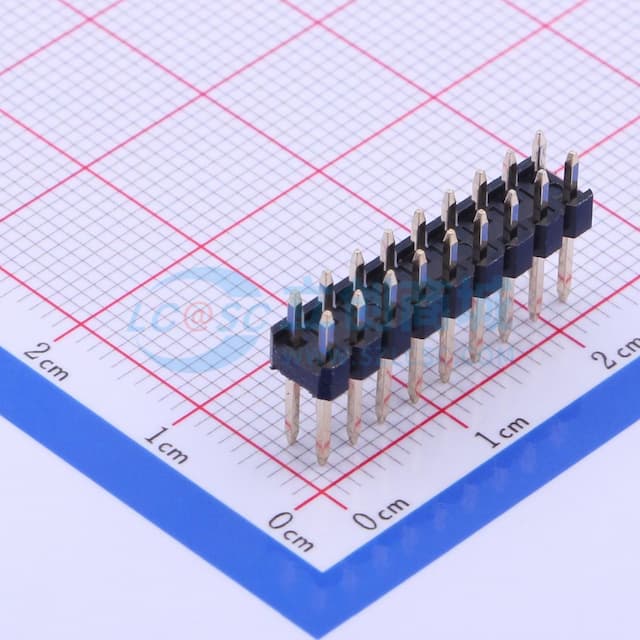 2x9P 间距:2.54mm 方针 直插 【排针】实物图