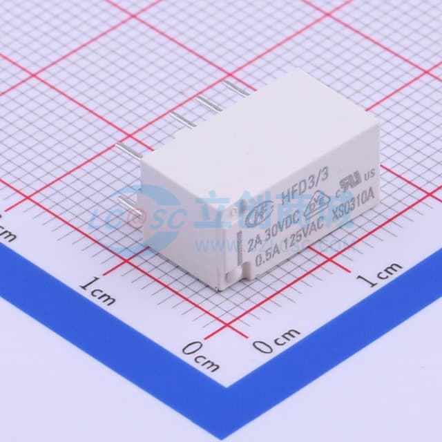 超小型3V继电器 双刀双掷 【继电】实物图