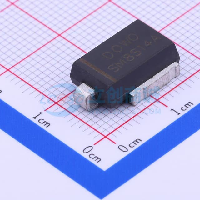 单向TVS 14V截止 峰值脉冲电流：284A实物图